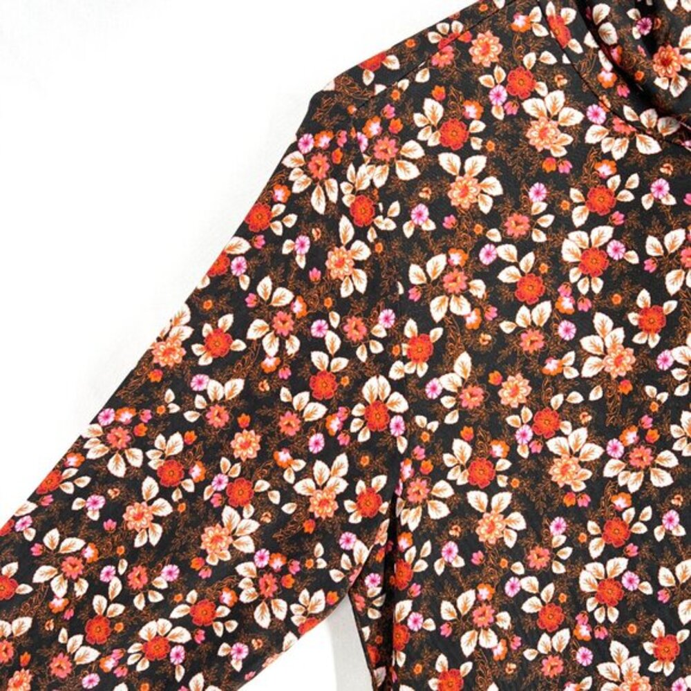 NEW Ramy Brook Floral Heidi Dress bodycon sheath midi grunge retro high‎ neck XL - Picture 5 of 16